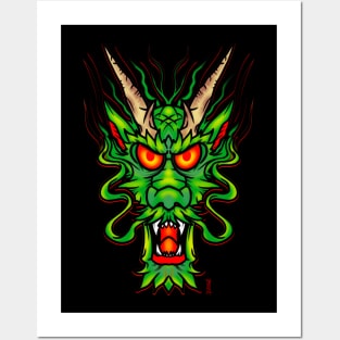 Oriental dragon Posters and Art